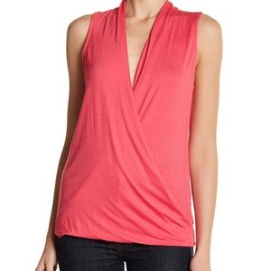 Bobeau Knit Surplice Tank